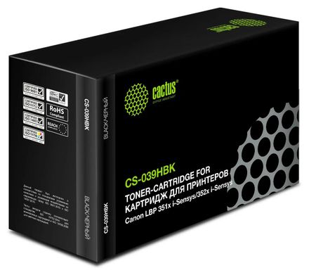 Картридж Cactus CS-039HBK, 039 H, черный / CS-039HBK