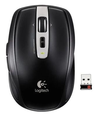 Мышь Logitech Anywhere MX, лазерная, беспроводная, USB, черный [910-000904]