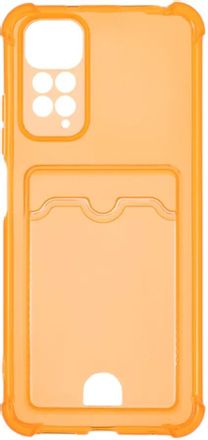 Чехол (клип-кейс) ZIBELINO Silicone Card Holder, для Xiaomi Redmi Note 11/11s, оранжевый [zsch-xia-not11-cam-org]