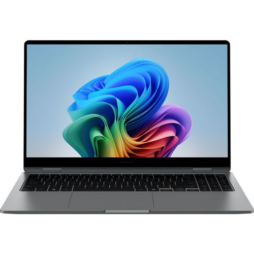 Ноутбук Samsung Galaxy Book 5 360 NP750, 15.6", 2025, трансформер, AMOLED, Intel Core Ultra 5 226V 2.1ГГц, 8-ядерный, 16ГБ LPDDR5x, 512ГБ SSD, Intel Arc 130V, Windows 11 Home, серый [np750qha-lg1in]