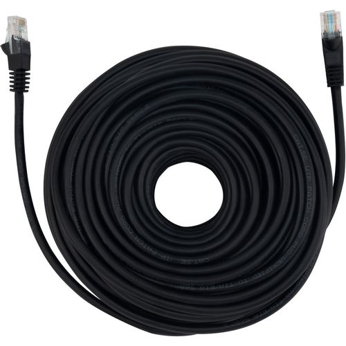 Патч-корд Buro литой (molded), UTP, кат.5E, 30м, 4 пары, 26AWG, алюминий омедненный, многожильный, черный