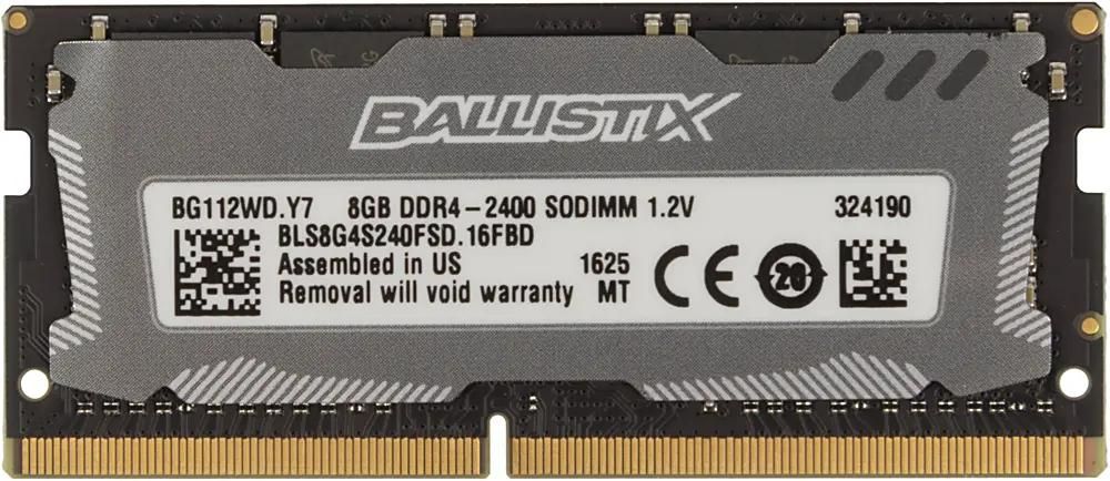 Crucial Ballistix Sport LT BLS8G4S240FSD DDR4 1x 8 2400 SO DIMM Ret 399935