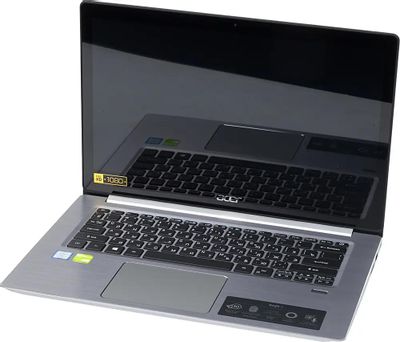 Ультрабук Acer Swift 3 SF314-52G-89YH NX.GQUER.006, 14", Intel Core i7 8550U 1.8ГГц, 4-ядерный, 8ГБ LPDDR3, 512ГБ SSD,  NVIDIA GeForce  Mx150 - 2 ГБ, Windows 10 Home, серебристый