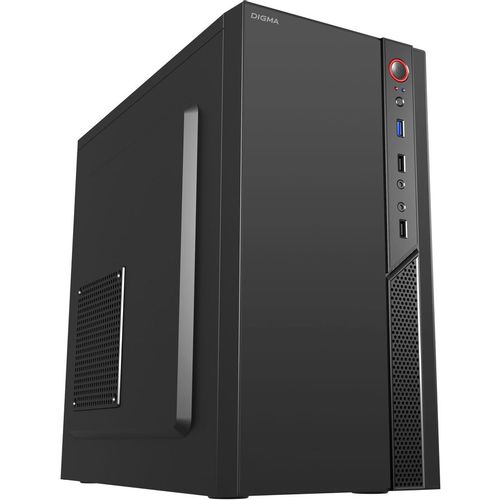 Корпус mATX Digma DCC-MN306, Mini-Tower, без БП, черный