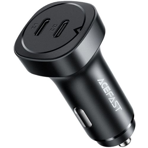 Автомобильное зарядное устройство ACEFAST B2, 2xUSB-C, 72Вт, 3A, черный [af-b2-bk]
