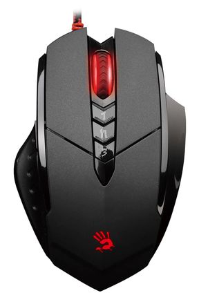 Мышь проводная A4TECH Bloody V7, игровая, оптическая, USB, 6000dpi, черный