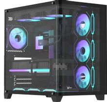 Изображение товара Корпус ATX Formula Crystal U2 Floe черный без блока питания для геймеров