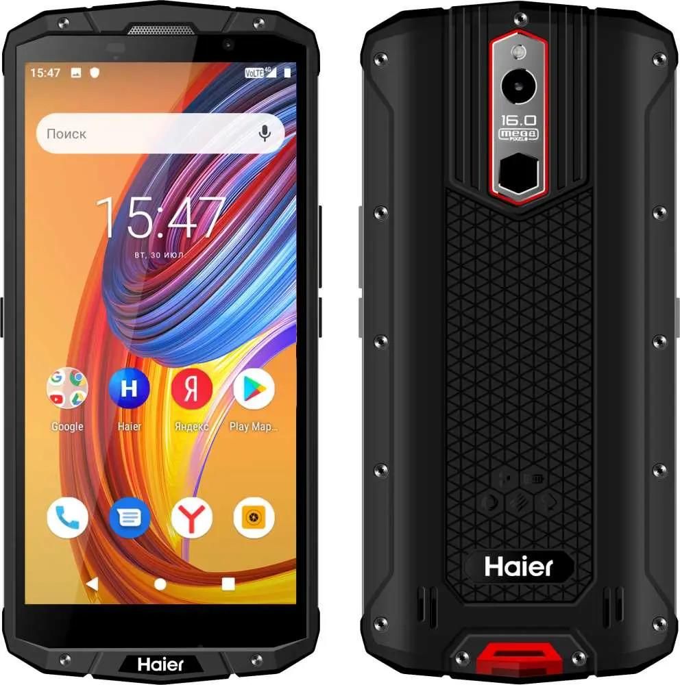 Смартфон HAIER T5 64Gb, черный / красный – купить в Ситилинк | 1396523