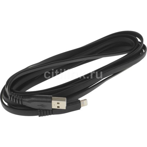 Кабель PREMIER 6-703RL45 3.0BK, Lightning (m) — USB (m), 3м, черный