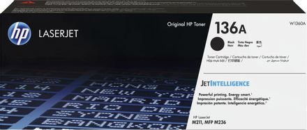Картридж HP 136A, черный / W1360A