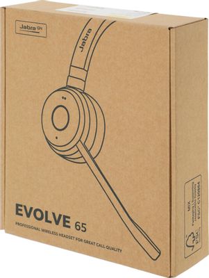 Гарнитура Jabra Evolve 65 TE, для компьютера/мобильных устройств