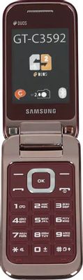 Сотовый телефон Samsung GT-C3592,  красный