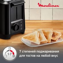 Тостер Moulinex Uno LT140811,  черный