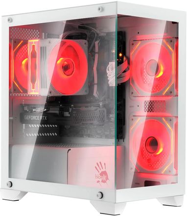 Корпус mATX BLOODY BD-CC103, Mini-Tower, без БП,  белый [bd-cc103-wh]