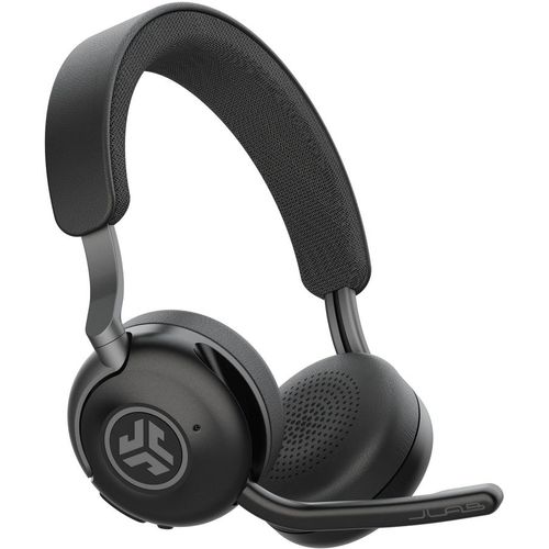 Гарнитура JLAB Epic Work ANC Wireless Duo with Stand, для компьютера/мобильных устройств, накладные, Bluetooth, черный [hbepicworkrblk63]