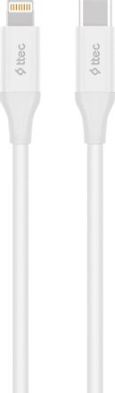 Кабель TTEC 2DK40B,  Lightning (m) -  USB Type-C (m),  1.5м,  MFI,  белый