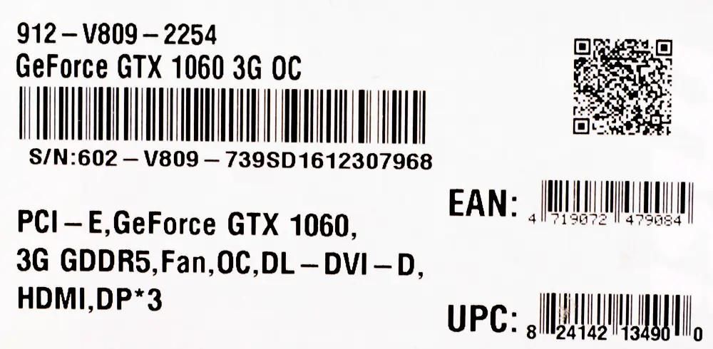 MSI NVIDIA GeForce GTX 1060 GTX 1060 3G