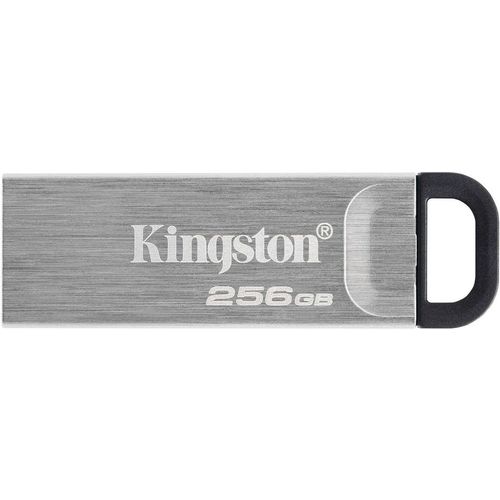 Флешка USB Kingston DataTraveler Kyson 256ГБ, USB3.2, серебристый и черный [dtkn/256gb]