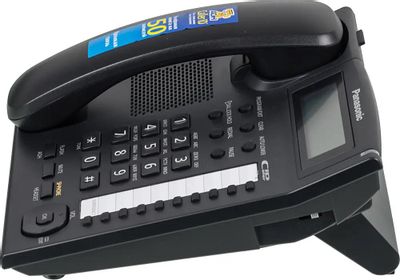 Проводной телефон Panasonic KX-TS2388RUB, черный – купить в Ситилинк ...