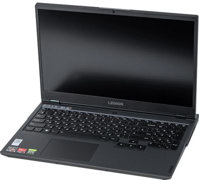Ноутбук игровой Lenovo Legion 5 15ARH05H 82B1000SRK, 15.6", AMD Ryzen 5 4600H 3.0ГГц, 6-ядерный, 16ГБ DDR4, 512ГБ SSD,  NVIDIA GeForce  RTX 2060 - 6 ГБ, Free DOS, черный