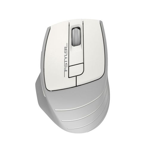 Мышь беспроводная A4TECH Fstyler FG30, радио, оптическая, USB, 2000dpi, белый и серый [fg30 white]