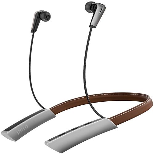 Наушники PERO BE04, Bluetooth, внутриканальные, коричневый [pwh-be04br]