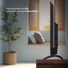 43" Телевизор SunWind SUN-LED43XU400, 4K Ultra HD, черный, СМАРТ ТВ, YaOS