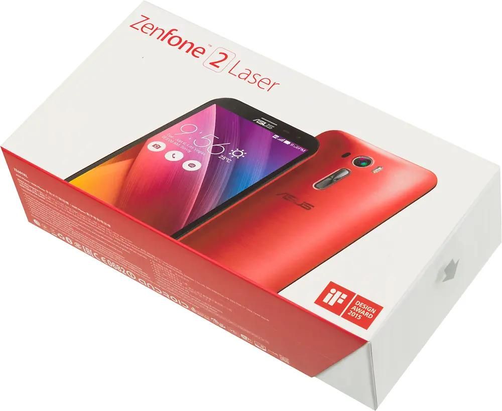 Характеристики Смартфон ASUS ZenFone 2 Laser 32Gb, ZE601KL, красный  (343852) смотреть в СИТИЛИНК