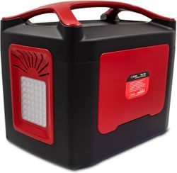 Электростанция портативная Edon PES-700 50000mAh 5A 6xUSB беспров.зар. черный/красный