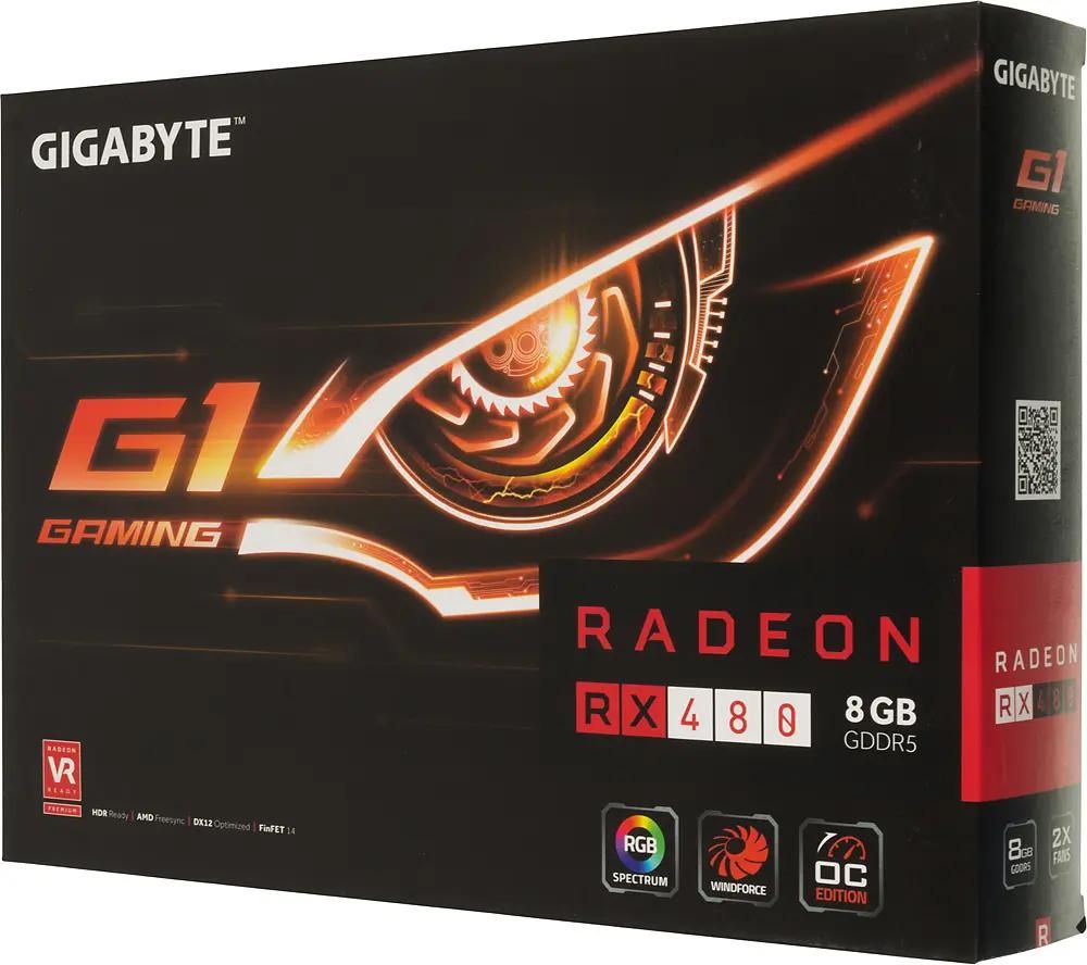 Отзывы на Видеокарта GIGABYTE AMD Radeon RX 480 GV-RX480G1 GAMING-8GD 8ГБ  GDDR5, Ret в интернет-магазине СИТИЛИНК (388789)