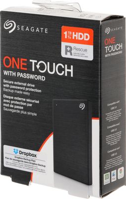 1ТБ Внешний диск HDD Seagate One Touch STKY1000400, USB 3.0