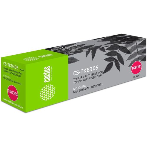Картридж Cactus CS-TK8305, TK-8305, черный / CS-TK8305