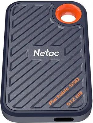 512ГБ Внешний диск SSD NETAC ZX20 NT01ZX20-512G-32BL, USB-C