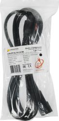 Шнур питания Lanmaster (LAN-PP13L/14-2.0-BK) C13-С14 проводник.:3x0.75мм2 2м 220В 10А черный