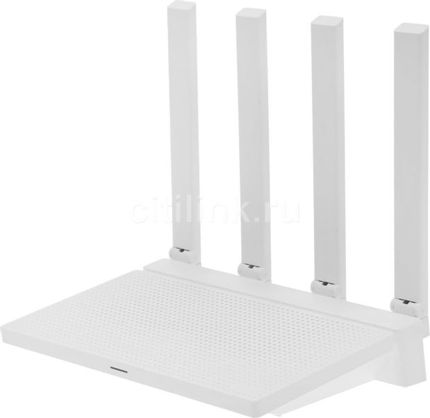 Wi-Fi роутер Xiaomi AX3000T,  Wi-Fi 6,  AX3000,  2.4/5ГГц, 4 WAN/LAN, белый [dvb4441gl]