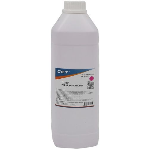Тонер CET PK231, для KYOCERA ECOSYS M8124cidn/8130cidn, пурпурный, 500грамм, бутылка