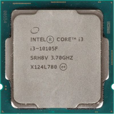 Процессор Intel Core i3 10105F, LGA 1200,  OEM [cm8070104291323s rh8v]