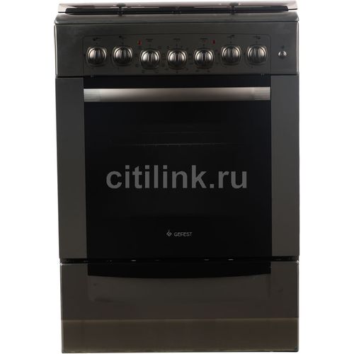 Газовая плита GEFEST ПГЭ 6102-03 0027, электрическая духовка, стеклянная крышка, чугун, нержавеющая сталь GEFEST