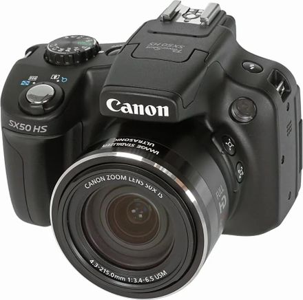 Цифровой компактный фотоаппарат Canon PowerShot SX50 HS, черный