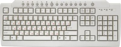 Клавиатура Mitsumi Millenium KFK-EB9HY,  PS/2, белый [r561930]