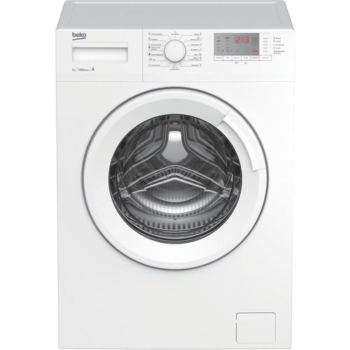 Стиральная машина узкая Beko WRS5512BWW, с фронтальной загрузкой, 5кг, 1000об/мин