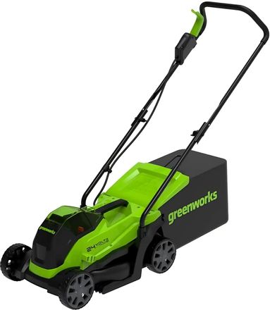 Газонокосилка аккумуляторная GREENWORKS GD24LM33,  33см, несамоходная, без АКБ, без ЗУ [2516107]