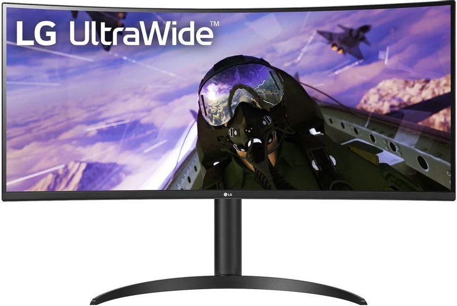 34" Монитор LG UltraWide 34WP65C-B,  3440x1440,  VA,  160Гц,  2хHDMI,  1хDP,  изогнутый, черный [34wp65c-b.aruz]