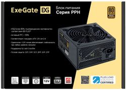 Блок питания EXEGATE 750PPH, 750Вт, черный