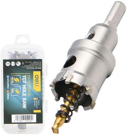 Коронка Deli DH-TCT030-E1, по металлу, шестигранный