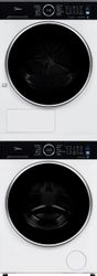 Стиральная машина полноразмерная 50-60см Midea MF205D80WB/W-RU, 8кг, с паром, с сушкой, инверторная