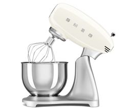 Миксер планетарный SMEG Стиль 50-х гг. SMF04CREU, 800Вт, кремовый/стальной