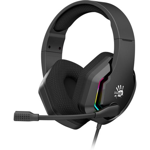 Гарнитура игровая A4TECH Bloody G260, для компьютера, мониторные, проводные, черный