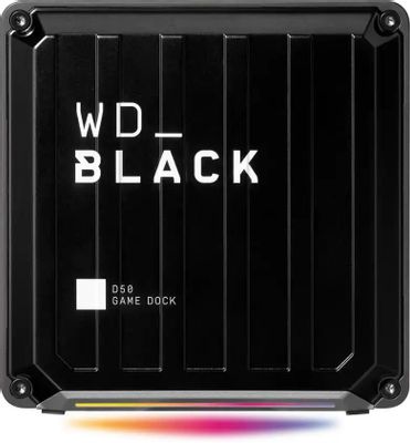 Внешний диск SSD WD D50 Game Dock WDBA3U0000NBK-EESN, 0МБ, черный