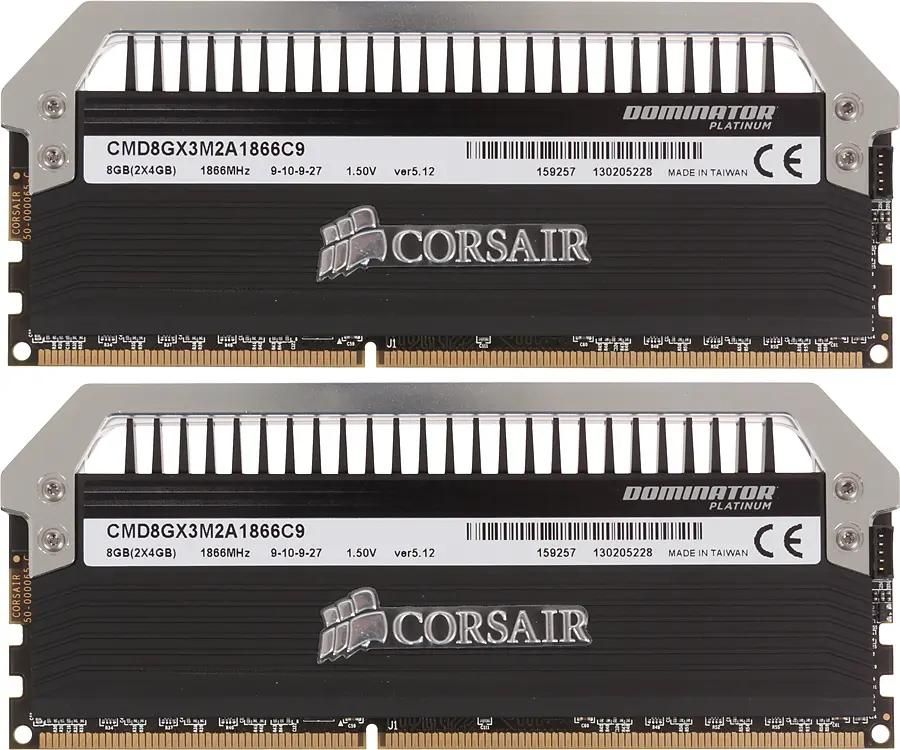 Corsair Dominator Platinum CMD8GX3M2A1866C9 DDR3 2x 4 1866 DIMM Ret 700917